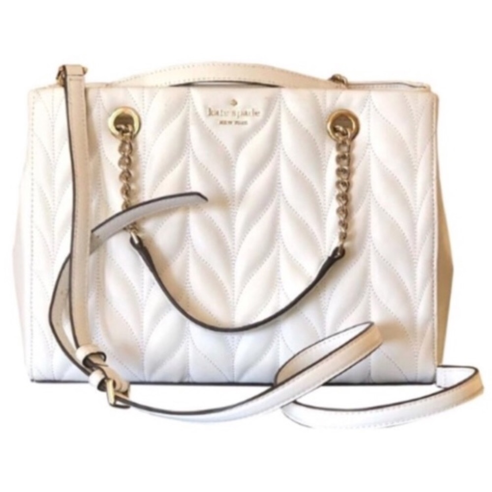 NWT Kate Spade Meena Briar Lane Quilted Bag White